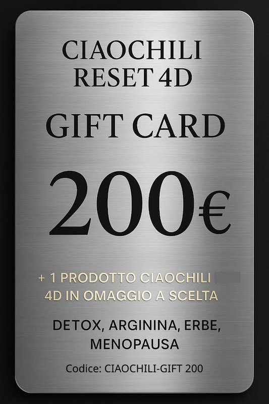 CIAOCHILI RESET 4D – GIFT CARD 200€